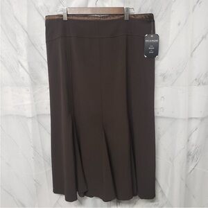 Zac & Rachel Chocolate Brown Skirt 14/16
